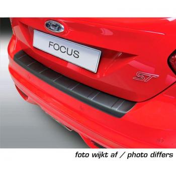 Protector del Parachoques Trasero ABS Compatible con Toyota Yaris 3/5 Puertas 9/2011-8/2014 'Ribbed' Negro