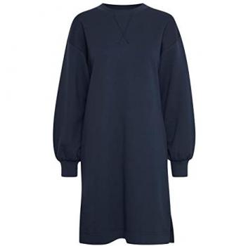Ichi Ihjicinta SW Long-Sleeved Mid-Length Dress for Women