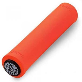 SILIC1 Puños Silicona con Tapones Naranja