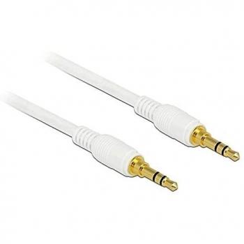Cable de Audio Estéreo Jack 3.5 mm Macho a Macho de 3 m Color Blanco