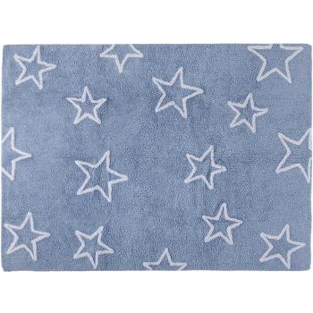 Lorena Canals Alfombra Infantil Lavable Modelo Estrellas Color Azul