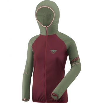 Chaqueta Dynafit Alpine Wind 2 mujer lila, fina, ligera, en colores violeta, granate y verde oliva, talla XS