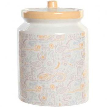Bote de dolomita amarillo de 2,35 litros con diseño Shabby Chic de DKD Home Decor
