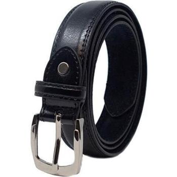 Ossi forrado en piel de 28 mm de cinturón para niños - negro 4XS