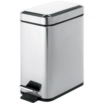 Gedy - Papelera Rectang.Argenta 5L
