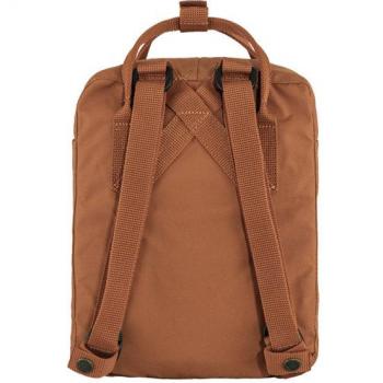 Fjällräven Kånken Mini Mochila Compacta y Resistente para Mujer 7L en color naranja teja de Vinylon F