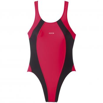 Beco – Bañador para Mujer de baño Vestido de Basics, Mujer, 6747, Rojo y Negro, 38
