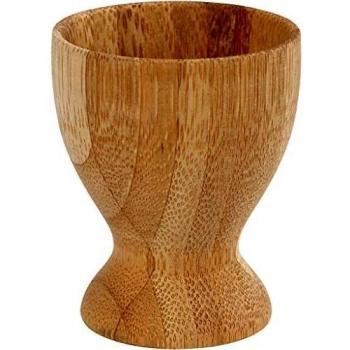 Porta huevos de bambú - 6 cm de altura, 4,8 cm de diámetro, 1 unidad