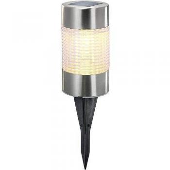 Esotec Solar-Gartenleuchte LED Warm-blanco Puc Light 102608 acero fino