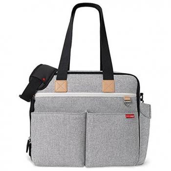 Skip Hop Duo Weekend Diaper Bag with Changing Pad - Gray