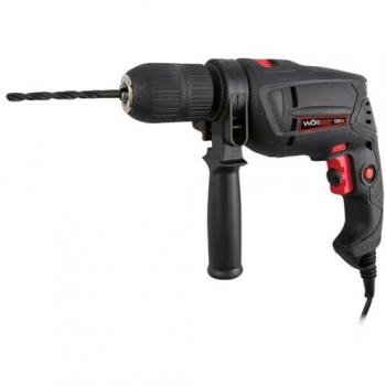Taladro percutor Worgrip 500W, 500W de potencia, diseño ergonómico, función de percusión, velocidad variable, mandril de sujeción rápida, cable de alimentación largo