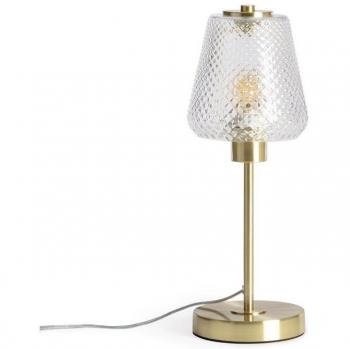 Lámpara de Mesa Metal y Cristal Stiklu