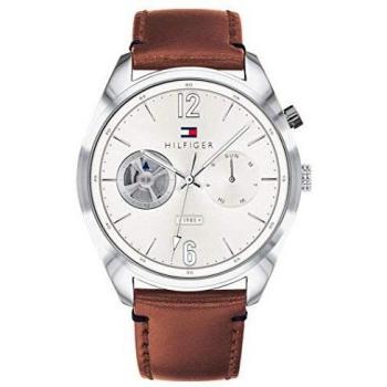 Tommy Hilfiger Mens Multi dial Quartz Watch with Leather Strap 1791550