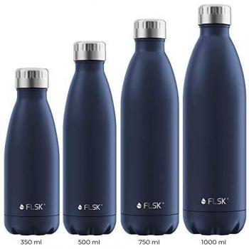 FLSK Unisex's Vacuum Flask, Midnight, 500 ml