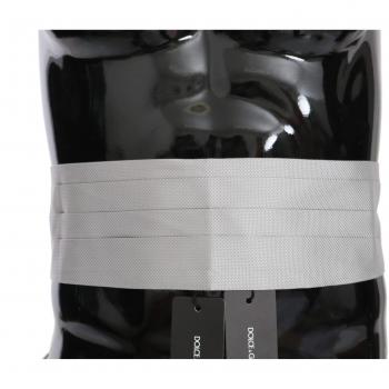Dolce & Gabbana Gray Men Waist Belt 100% Silk Cummerbund - IT48 | M