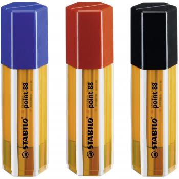 Rotulador punta fina STABILO point 88 - Estuche premium Big point box con 20 colores