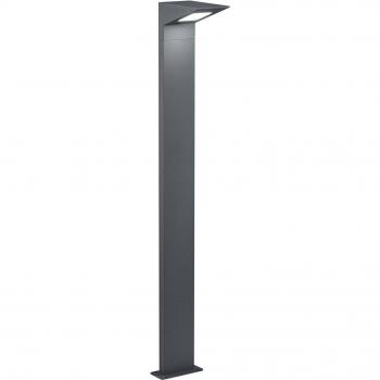 Bolardo luminoso LED Nelson de Trio Lighting, altura 100 cm, poste exterior de aluminio antracita, con protección IP54
