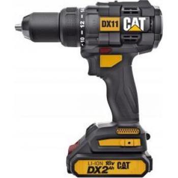 Destornillador Inalámbrico Caterpillar DX11 - 65Nm, 18V, 2x Baterías de 2.0 Ah Li-Ion, Cargador Incluido