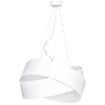 Lámpara de Suspensión Vieno EPIKASA, Acero Blanco con Recubrimiento de Polvo, 50x100x50 cm