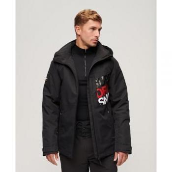 Chaqueta Superdry Ski Freestyle Core Jacket negra para hombre, tamaño XL