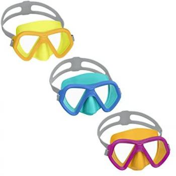 Máscara de Buceo Infantil Bestway con Correa Anatómica, Color Surtido, +3 Años