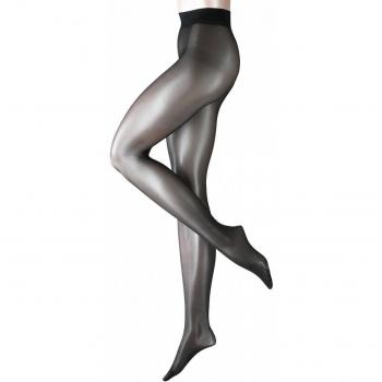 Negro Seidenglatt 15 Denier transparentes brillantes Medias - X X Grande de Falke