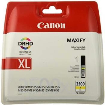 Canon PGI-2500XL Y Cartucho de tinta original Amarillo para Impresora de Inyeccion de tinta Maxify MB5050-MB5150-MB5155-MB5350-MB5450-MB5455-iB4050-iB4150