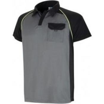 Marca 1288-POLGN XL - Polo Manga Corta Gris Negro Xl