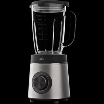 AEG Gourmet 6 TB6-1-6ST Batidora de Vaso, Potencia 1400W, Jarra de Vidrio 1.75L sin BPA