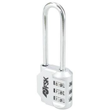 CANDADO COMBI.3 DÍG. ARCO ALTO PLATA