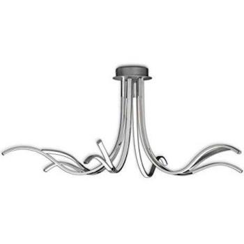 Plafón LED integrado Corinto Silver 1 bombilla 60cm