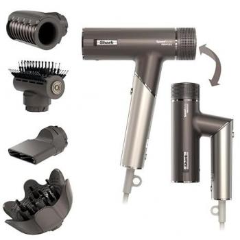 Secador de Pelo Shark SpeedStyle Pro FLEX 4 en 1 con Mango Plegable y Modo Escudo del Cuero Cabelludo
