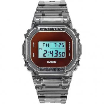 Casio G-Shock DW-5600TLS-8 Men's 200M Digital Watch with Grey Translucent Resin Strap