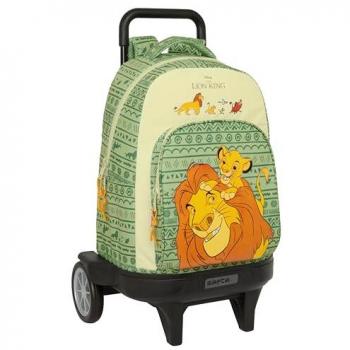 Mochila Escolar Safta Mufasa Compact 33x45x22 cm, Grande con Ruedas, Extraíble, Ideal para Niños de Diferentes Edades, Cómoda y Versátil, Calidad y Resistencia, Color