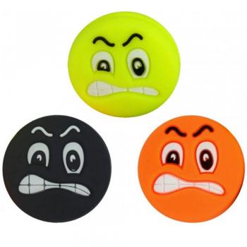 3 Smiley Tenis Emoji Antivibradores colored Angry Face