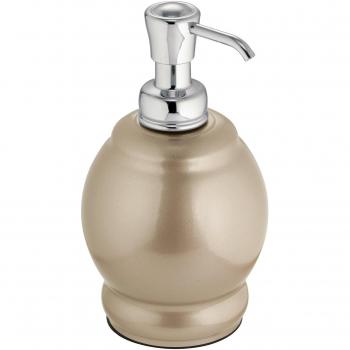 mdesign espendedor de/Loción Dispensador de metal para cocina o baño - Nácar Champán Colores/cromo