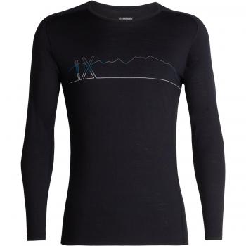Icebreaker 200 Oasis Deluxe Camiseta de Manga Larga Black