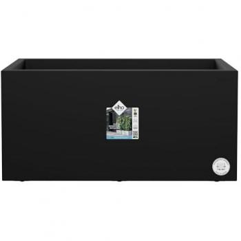 Maceta Elho Vivo Next Long 80 - Macetero por Interior y Exterior - Ø 78.0 x H 37.9 cm - Negro/Living Black