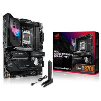 ASUS ROG Strix X870E-E Gaming WiFi - Placa Base ATX AMD X870E, Zócalo AM5, 18+2+2 etapas de Potencia, Soporte DDR5, 5X