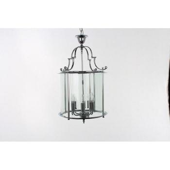 Farol Colgante Cromado Impex Colchester de 6 luces, 69 cm