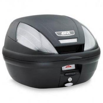 Givi E370NT Tech-Monolock Baúl con Placa con Cover Negro, Carga Máxima 3 Kg