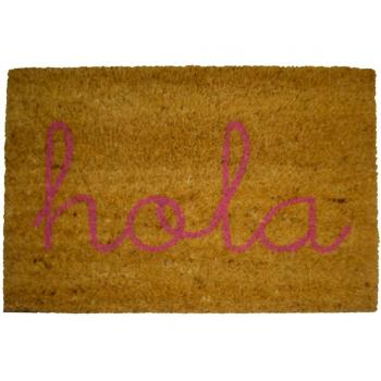 Koko Doormats Hola Rosa - Felpudo, 60 x 40 cm, color marrón