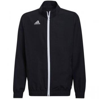 Chaqueta de fútbol Adidas Entrada 22 Prejkty Infantil, característica: diseño ligero, tejido transpirable, cierre con cremallera, bolsillos laterales con cremallera, puños elásticos, ajuste regular