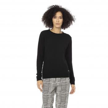 Baldinini Trend Black Wool Sweater - L