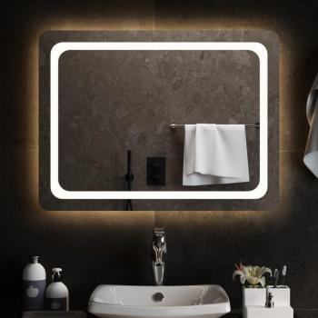 Espejo de baño con luces LED 80x60 cm