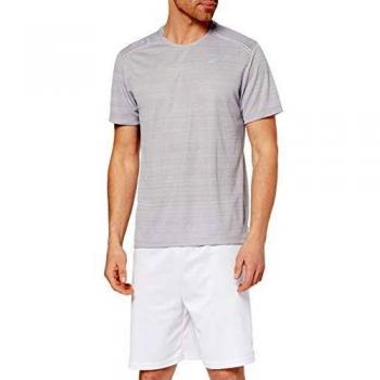 Nike M Nk Dry Miler Top SS T-Shirt, Hombre, Atmosphere htr/Vast Grey/