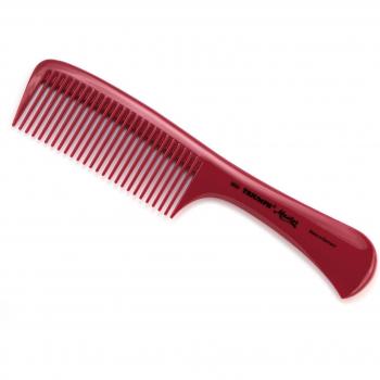 Peine de Mango Rojo Hercules Sägemann Modelo 5630 para Cuidado del Cabello 8 1/2