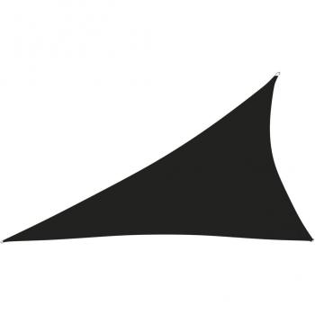 Toldo de vela triangular Oxford negro 3x4x5 m