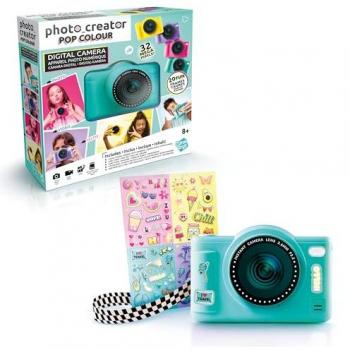 Cámara Digital Compacta Verde Canal Toys Photo Creator - Incluye Tarjeta SD de 8GB, Doble Objetivo, Modo Selfie, Pantalla LCD y Filtros