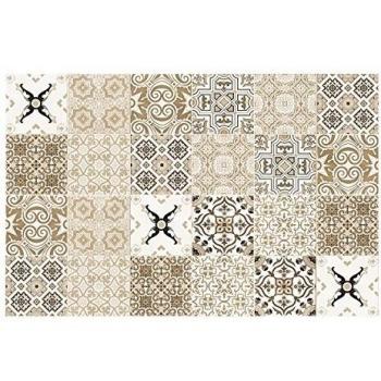 Laroom Alfombra Vinílica de Cocina Diseño Faro, Vinilo Antiliscante, Beige, 65x100 cm